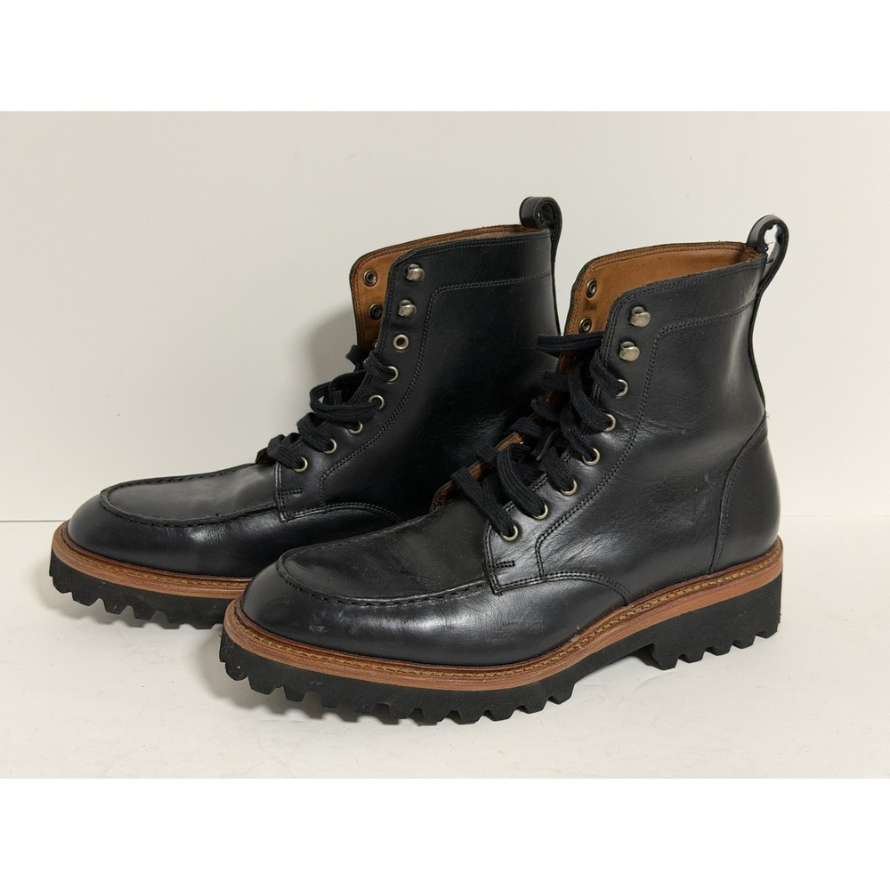Allen Edmonds Powell Weather-Ready Apron-Toe Boot, Black Leather, Men's 10.5